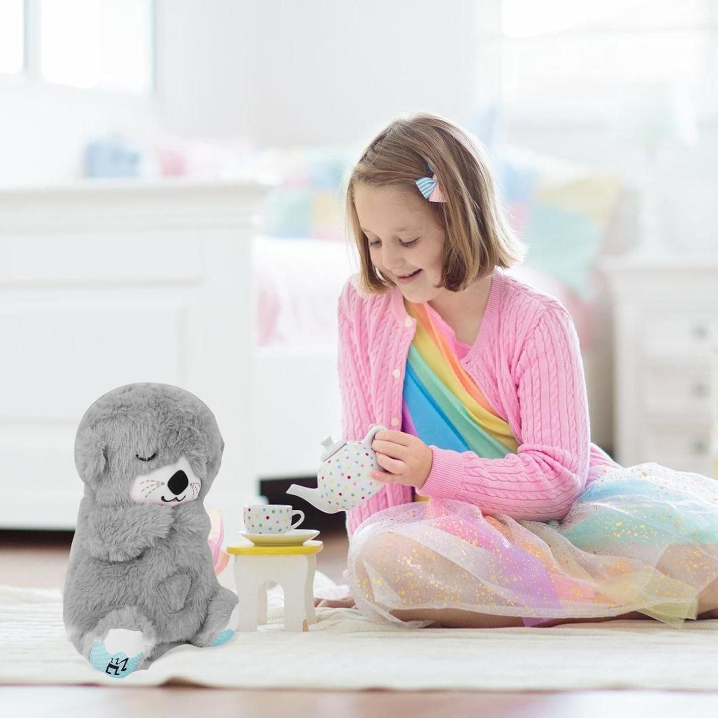 Breathing Teddy Bear with Soothing Music - Comfort Plush for Kids | Quicklymartindia