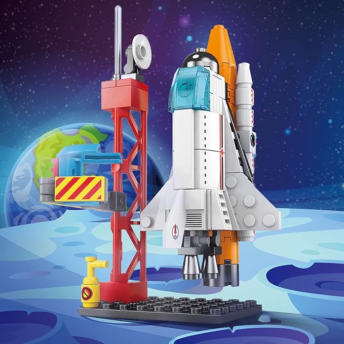 DIY 8 in 1 Spacecraft Building Blocks for Kids