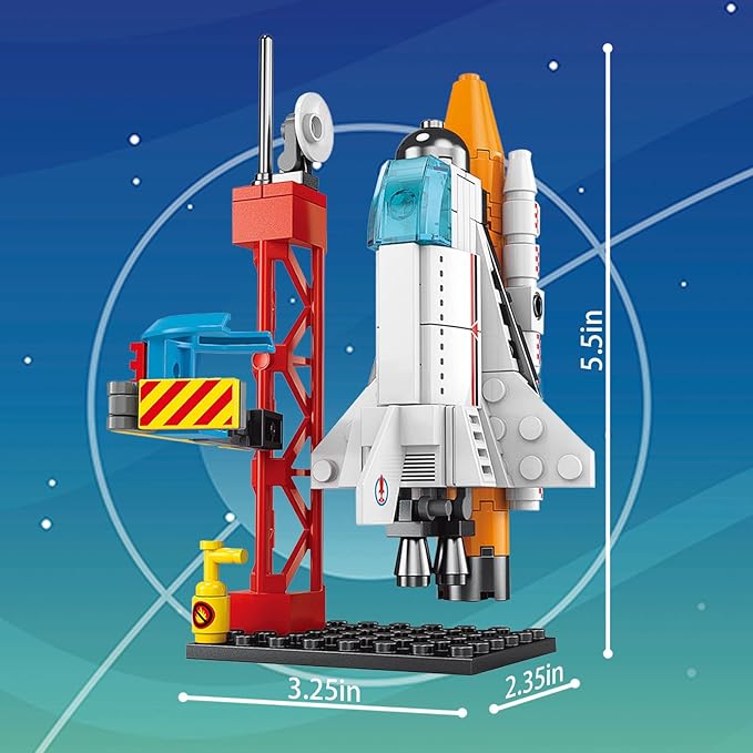 DIY 8 in 1 Spacecraft Building Blocks for Kids
