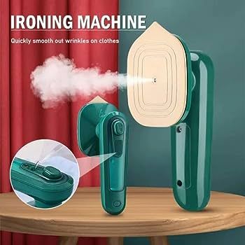 Mini Steam Iron for Travel & Home Use | Fast Wrinkle Remover for All Fabrics.