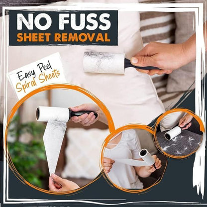 Lint Rollers Brush Reusable Sticky Picker Cleaner Roller Easy-Tear Sheets Travel Pet Hair Lint Roller 10cm Sheet Set of 3 Rolls 180 Sheets, 60 Sheets Each roll Lint Roller Remover.