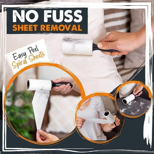 Lint Rollers Brush Reusable Sticky Picker Cleaner Roller Easy-Tear Sheets Travel Pet Hair Lint Roller 10cm Sheet Set of 3 Rolls 180 Sheets, 60 Sheets Each roll Lint Roller Remover.