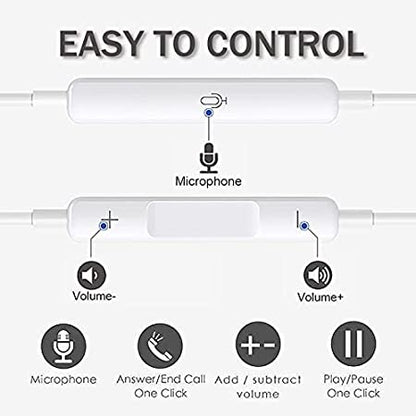 Earphone for Calling and Music Compatible with IPhone (Lightning Type)